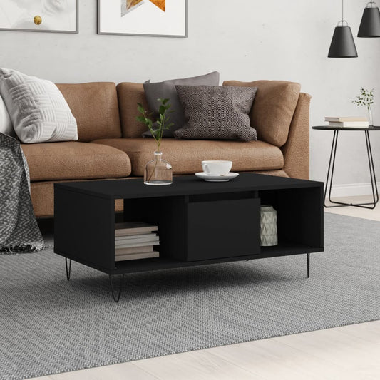 Salongbord Sofabord Svart 90x50x36,5 cm