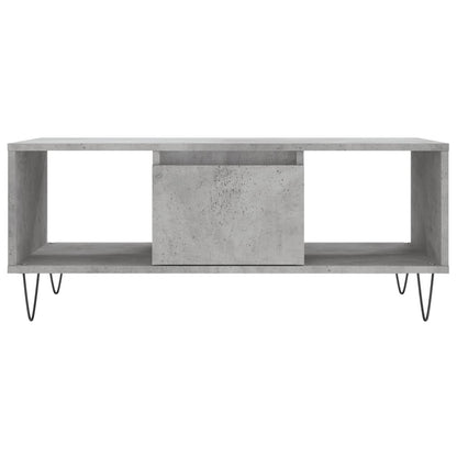 Salongbord Sofabord Betonggrå 90x50x36,5 cm