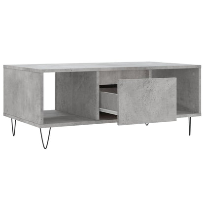 Salongbord Sofabord Betonggrå 90x50x36,5 cm