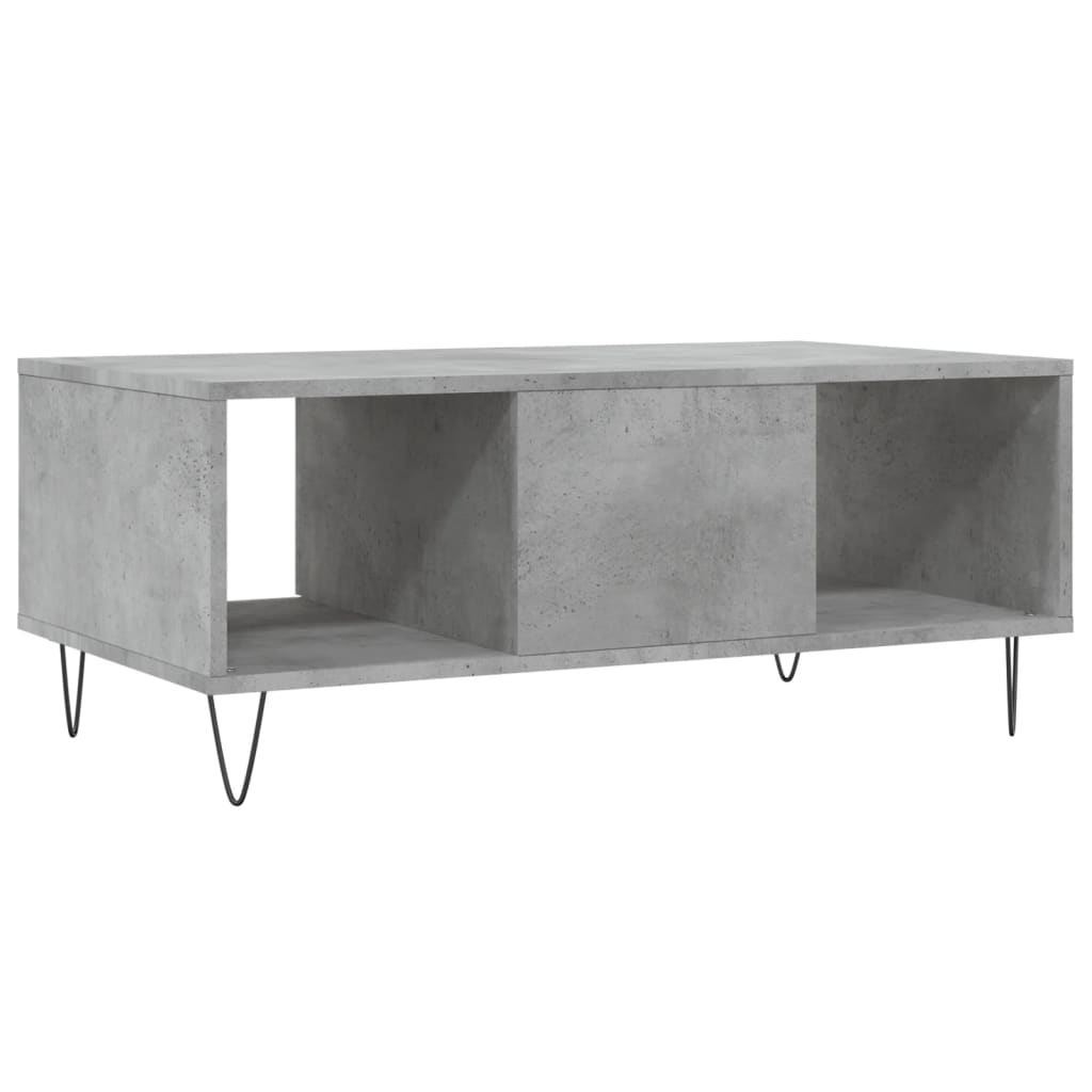 Salongbord Sofabord Betonggrå 90x50x36,5 cm