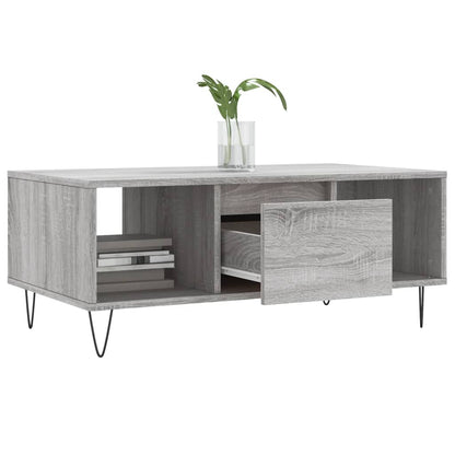 Salongbord Sofabord Sonoma Grå 90x50x36,5 cm