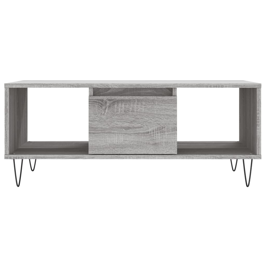 Salongbord Sofabord Sonoma Grå 90x50x36,5 cm