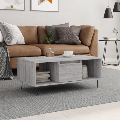 Salongbord Sofabord Sonoma Grå 90x50x36,5 cm