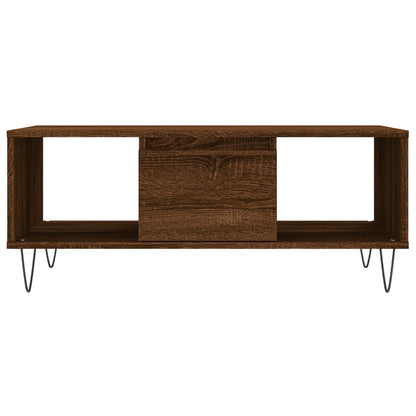 Salongbord Sofabord Brun Eik 90x50x36,5 cm