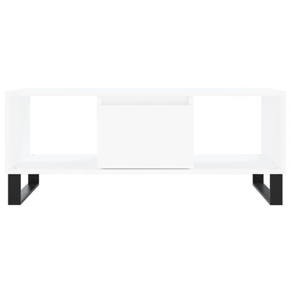Salongbord Sofabord Hvit 90x50x36,5 cm