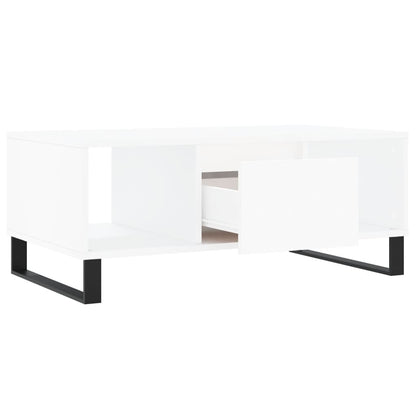 Salongbord Sofabord Hvit 90x50x36,5 cm