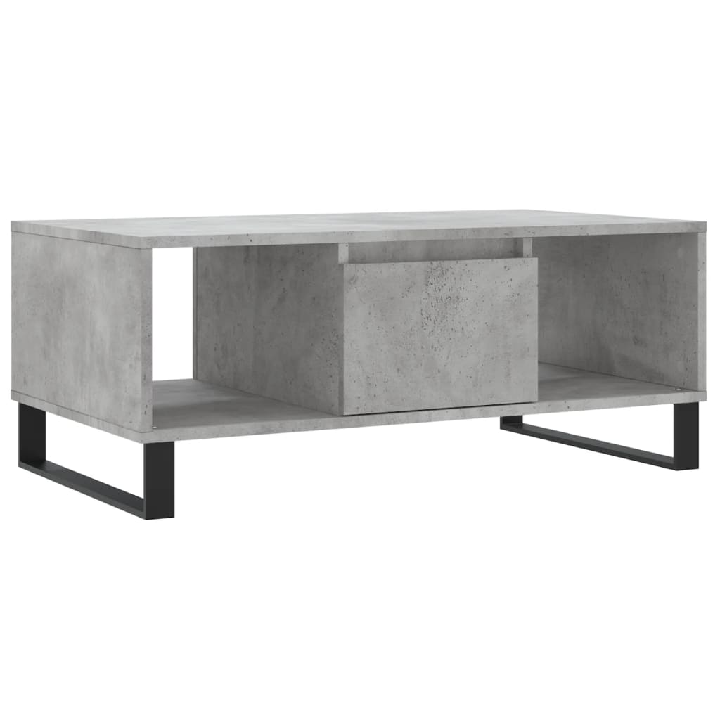 Salongbord Sofabord Betonggrå 90x50x36,5 cm