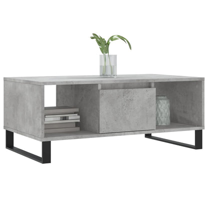 Salongbord Sofabord Betonggrå 90x50x36,5 cm