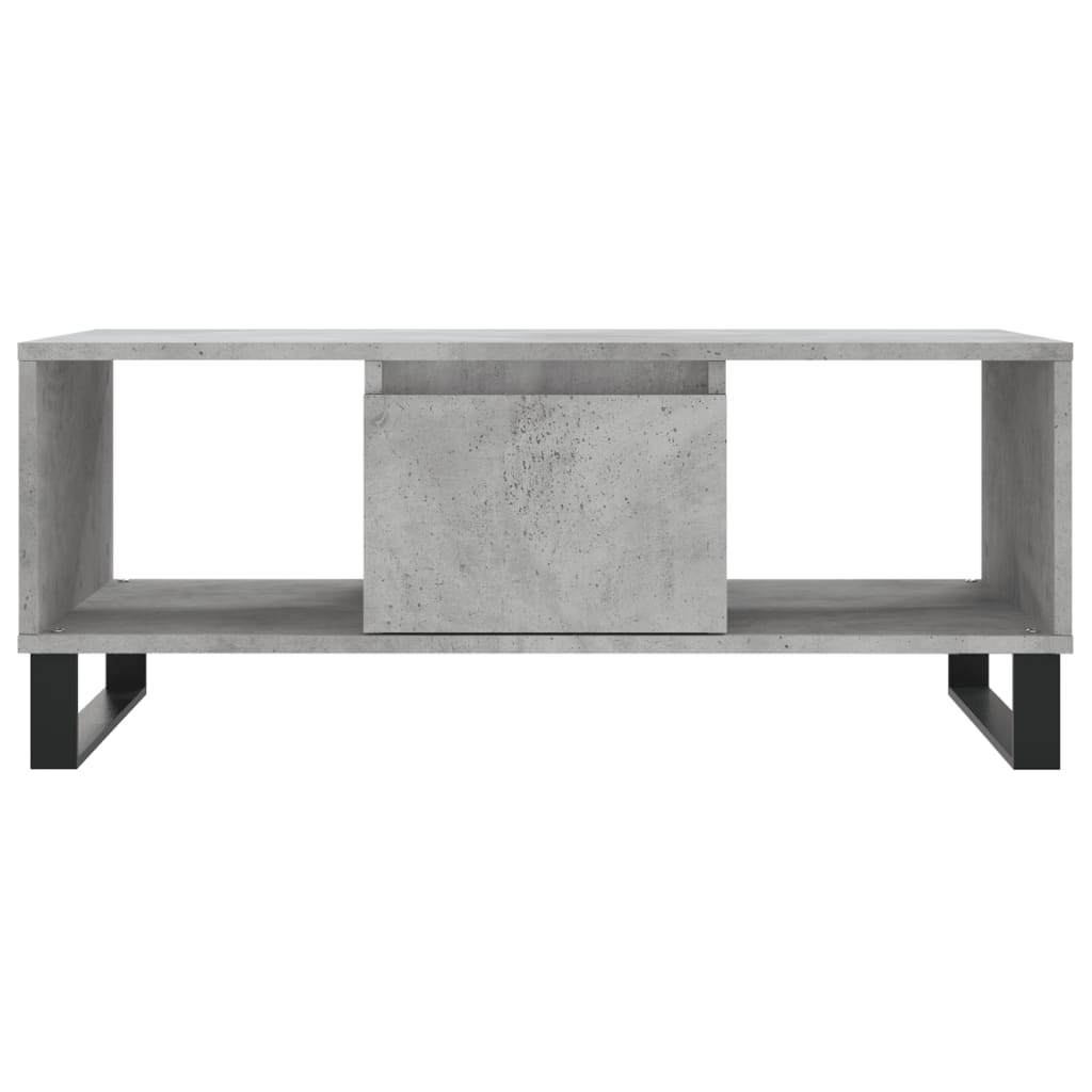 Salongbord Sofabord Betonggrå 90x50x36,5 cm