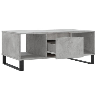 Salongbord Sofabord Betonggrå 90x50x36,5 cm