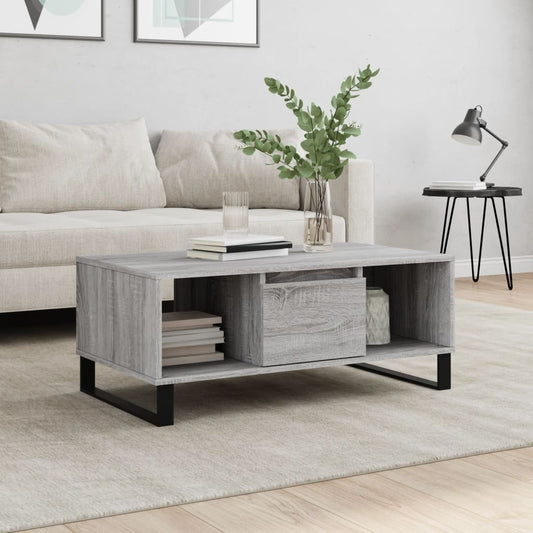 Salongbord Sofabord Sonoma Grå 90x50x36,5 cm