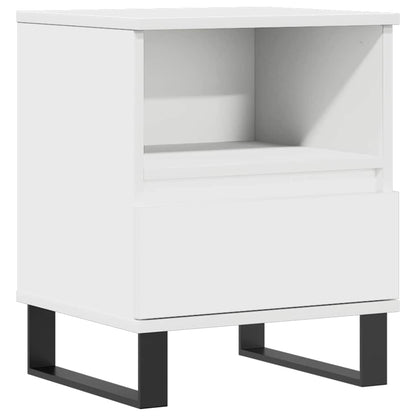 Nattbord Sengbord Hvit 40x35x50 cm