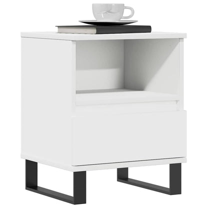 Nattbord Sengbord Hvit 40x35x50 cm