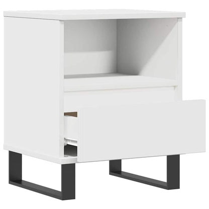 Nattbord Sengbord Hvit 40x35x50 cm