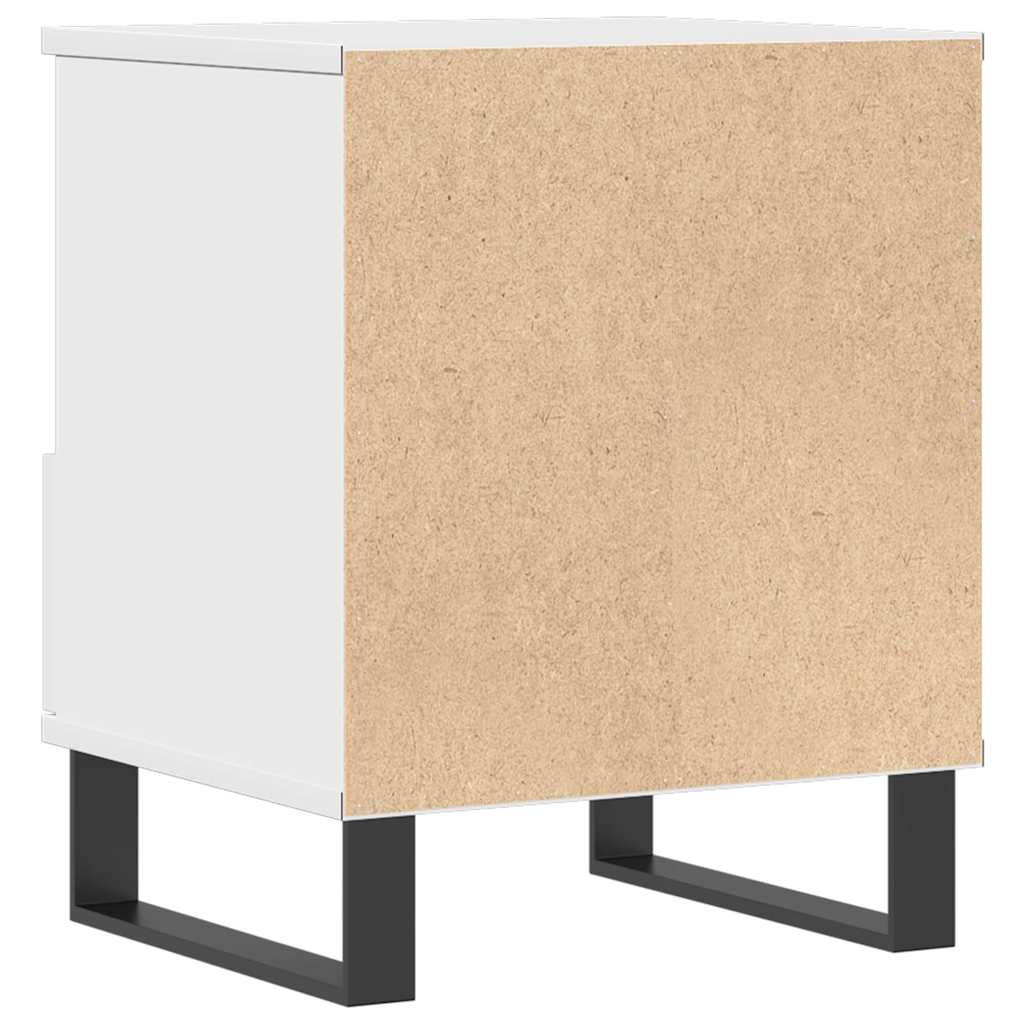 Nattbord Sengbord Hvit 40x35x50 cm
