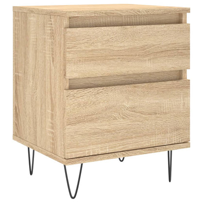 Nattbord 2 stk sonoma eik 40x35x50 cm konstruert tre