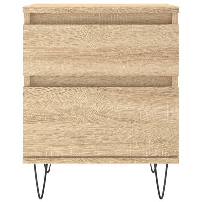 Nattbord 2 stk sonoma eik 40x35x50 cm konstruert tre