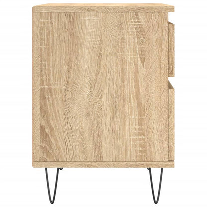 Nattbord 2 stk sonoma eik 40x35x50 cm konstruert tre