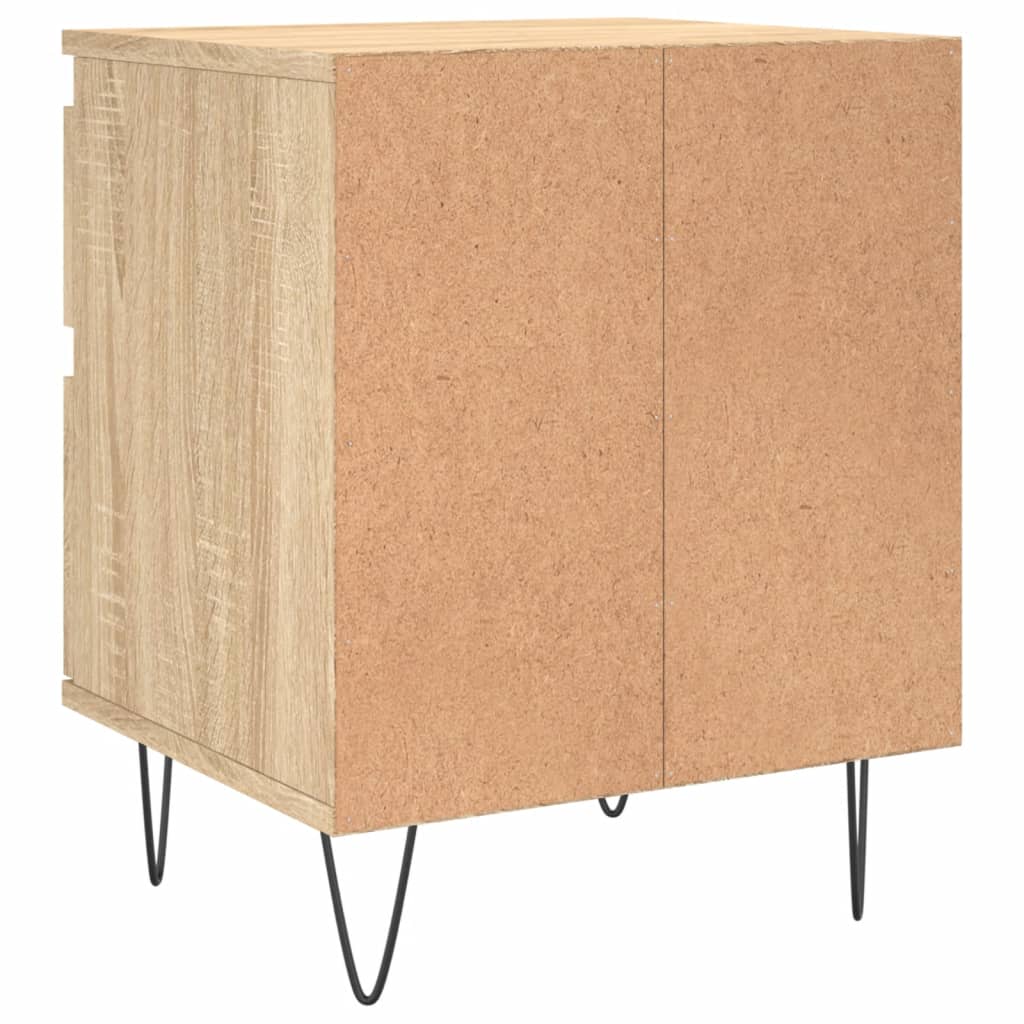 Nattbord 2 stk sonoma eik 40x35x50 cm konstruert tre