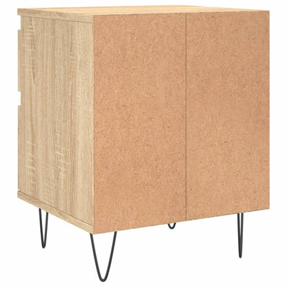 Nattbord 2 stk sonoma eik 40x35x50 cm konstruert tre