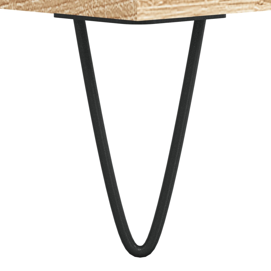 Nattbord 2 stk sonoma eik 40x35x50 cm konstruert tre