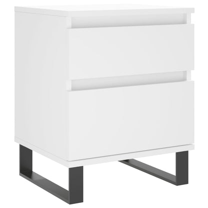 Nattbord Sengbord Hvit 40x35x50 cm