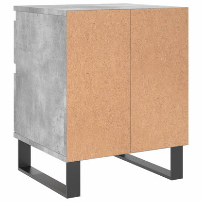 Nattbord 2 stk betonggrå 40x35x50 cm konstruert tre