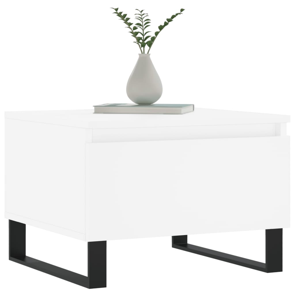 Salongbord Sofabord Hvit 2 stk 50x46x35 cm