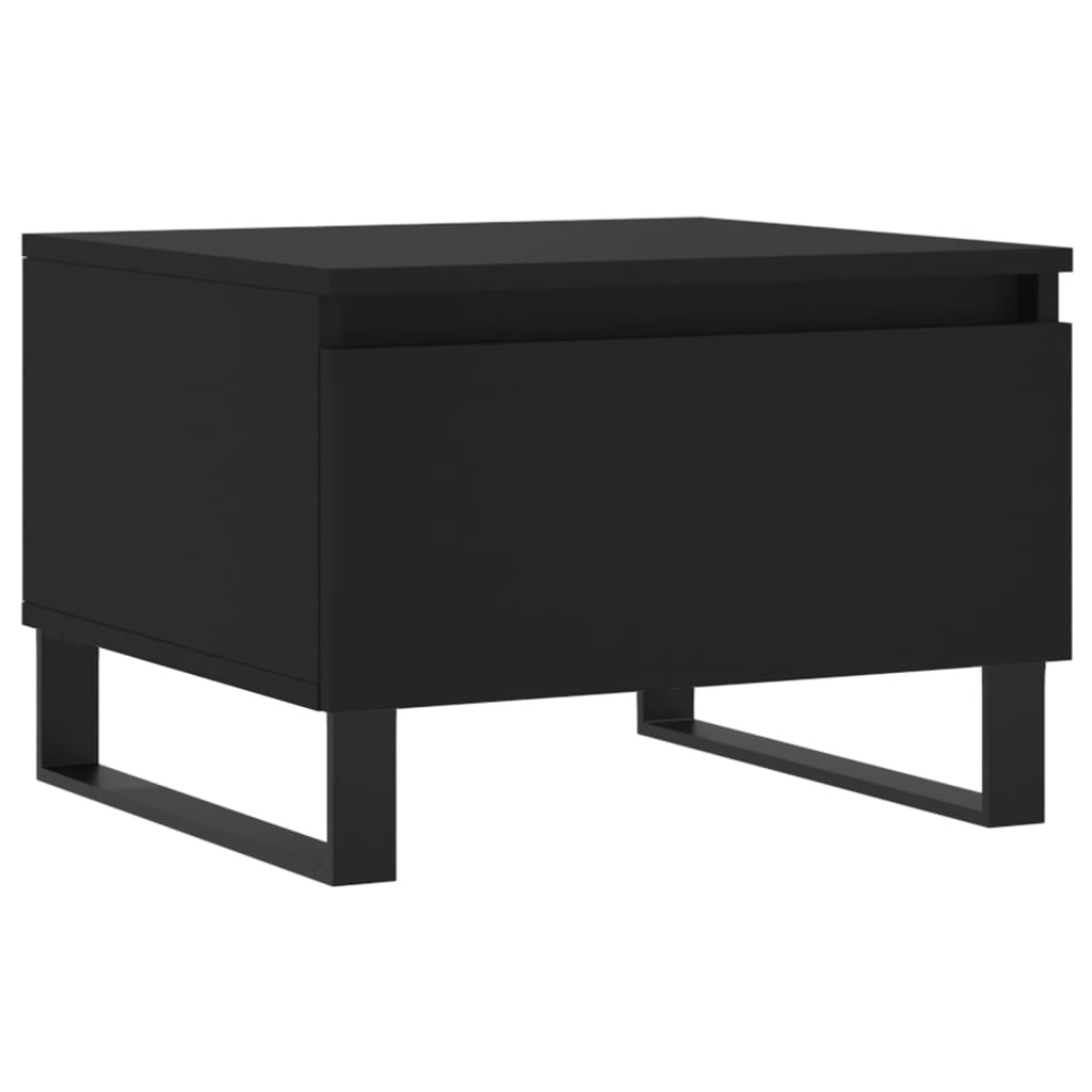 Salongbord Sofabord Svart 2 stk 50x46x35 cm