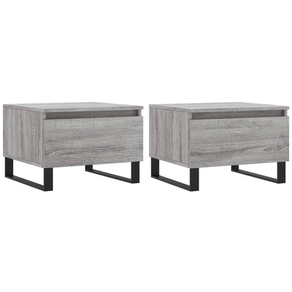 Salongbord Sofabord Sonoma Grå 2 stk 50x46x35 cm