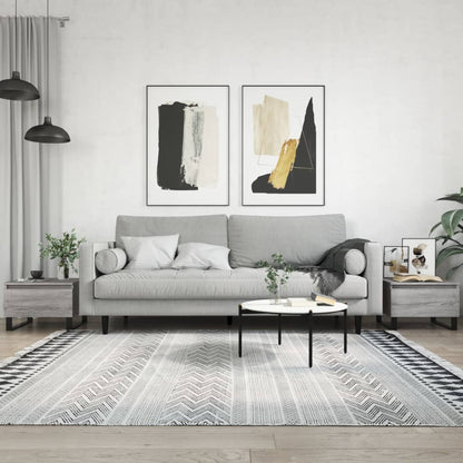 Salongbord Sofabord Sonoma Grå 2 stk 50x46x35 cm