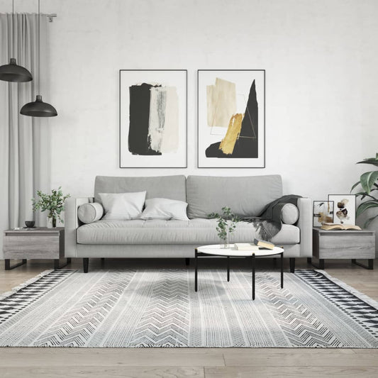 Salongbord Sofabord Sonoma Grå 2 stk 50x46x35 cm