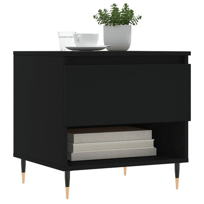 Salongbord Sofabord Svart 2 stk 50x46x50 cm