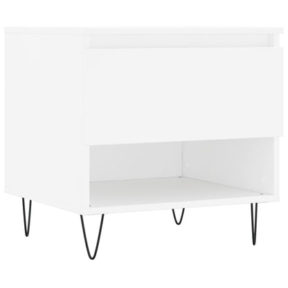 Salongbord Sofabord Hvit 2 stk 50x46x50 cm