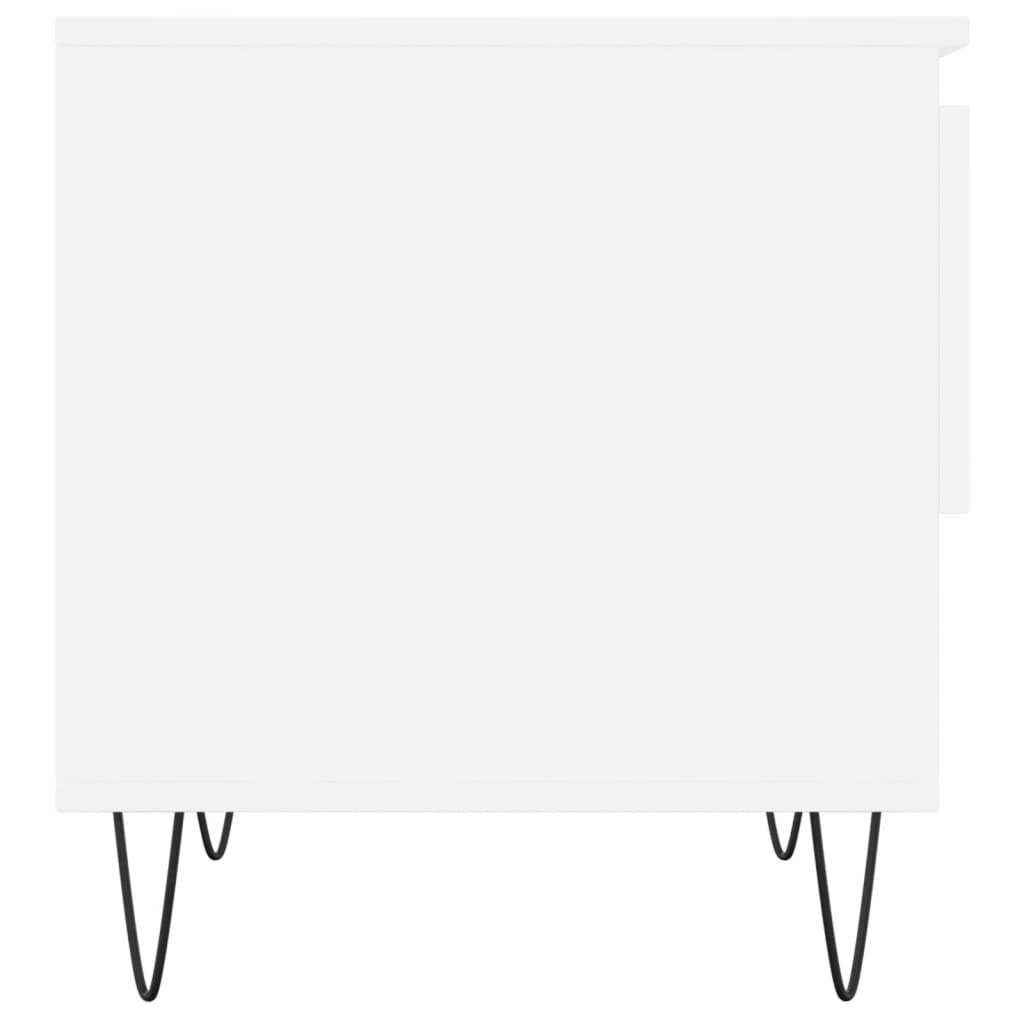 Salongbord Sofabord Hvit 2 stk 50x46x50 cm