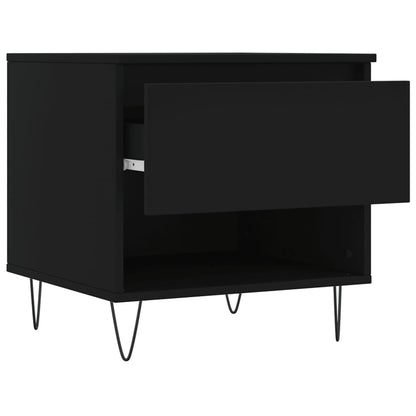 Salongbord Sofabord Svart 2 stk 50x46x50 cm