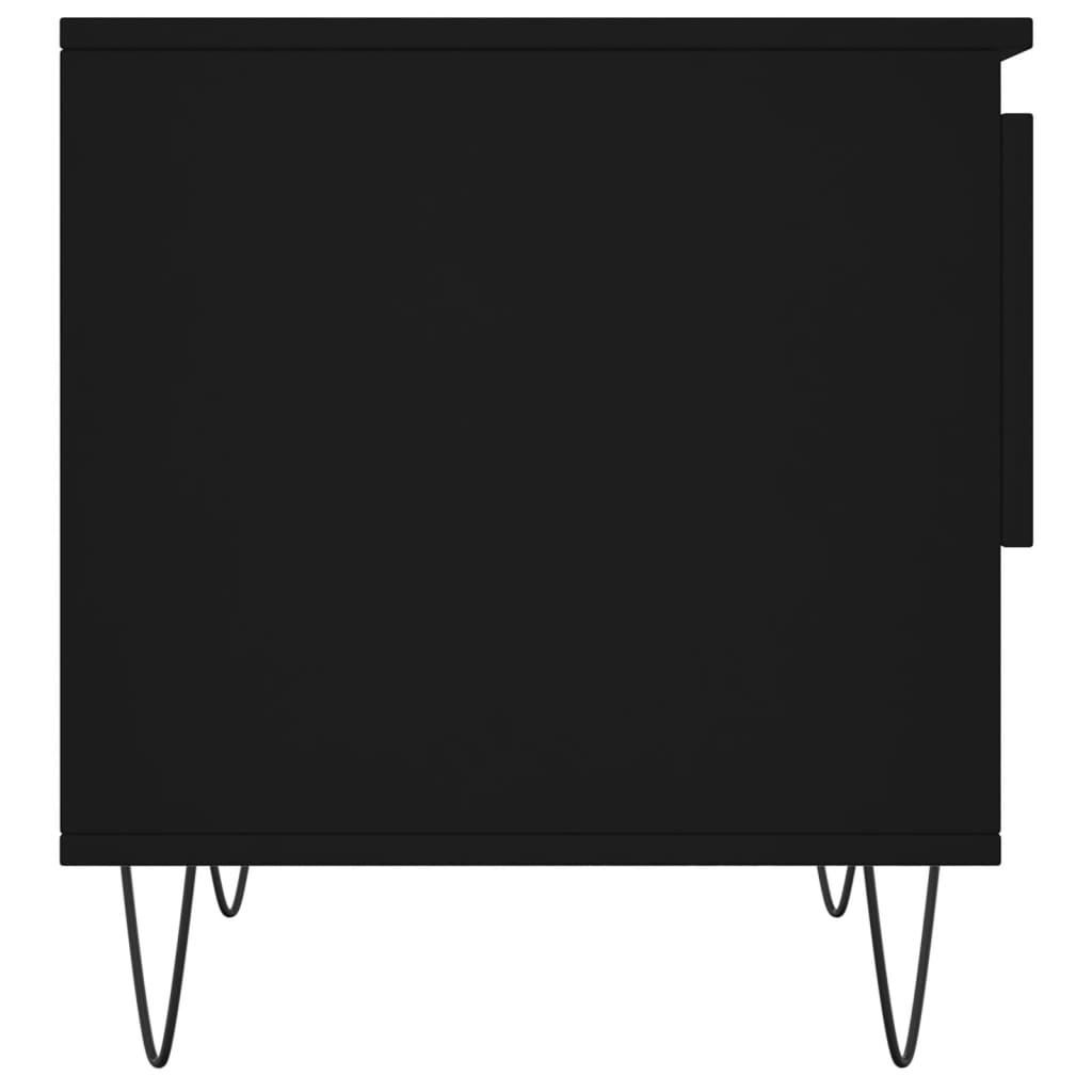 Salongbord Sofabord Svart 2 stk 50x46x50 cm