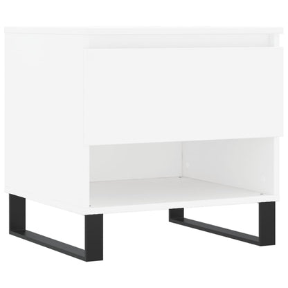Sidebord Hvit. 2 stk 50x46x50 cm