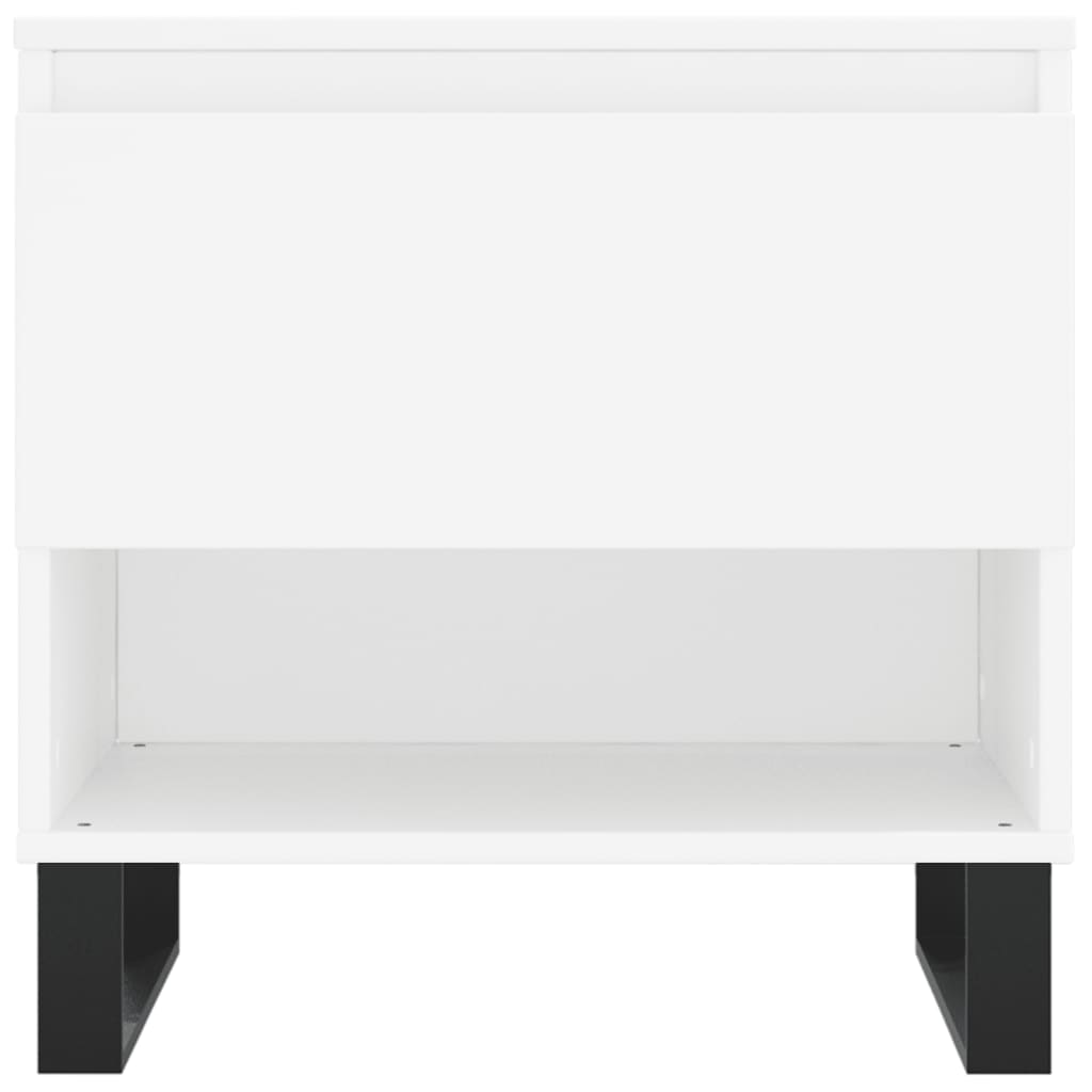 Sidebord Hvit. 2 stk 50x46x50 cm