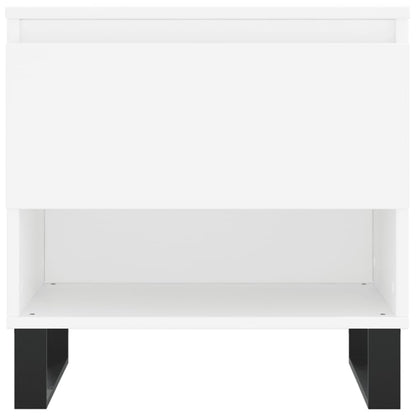 Sidebord Hvit. 2 stk 50x46x50 cm