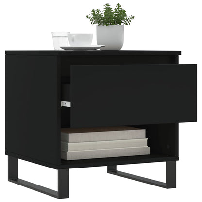 Salongbord Sofabord Svart 2 stk 50x46x50 cm