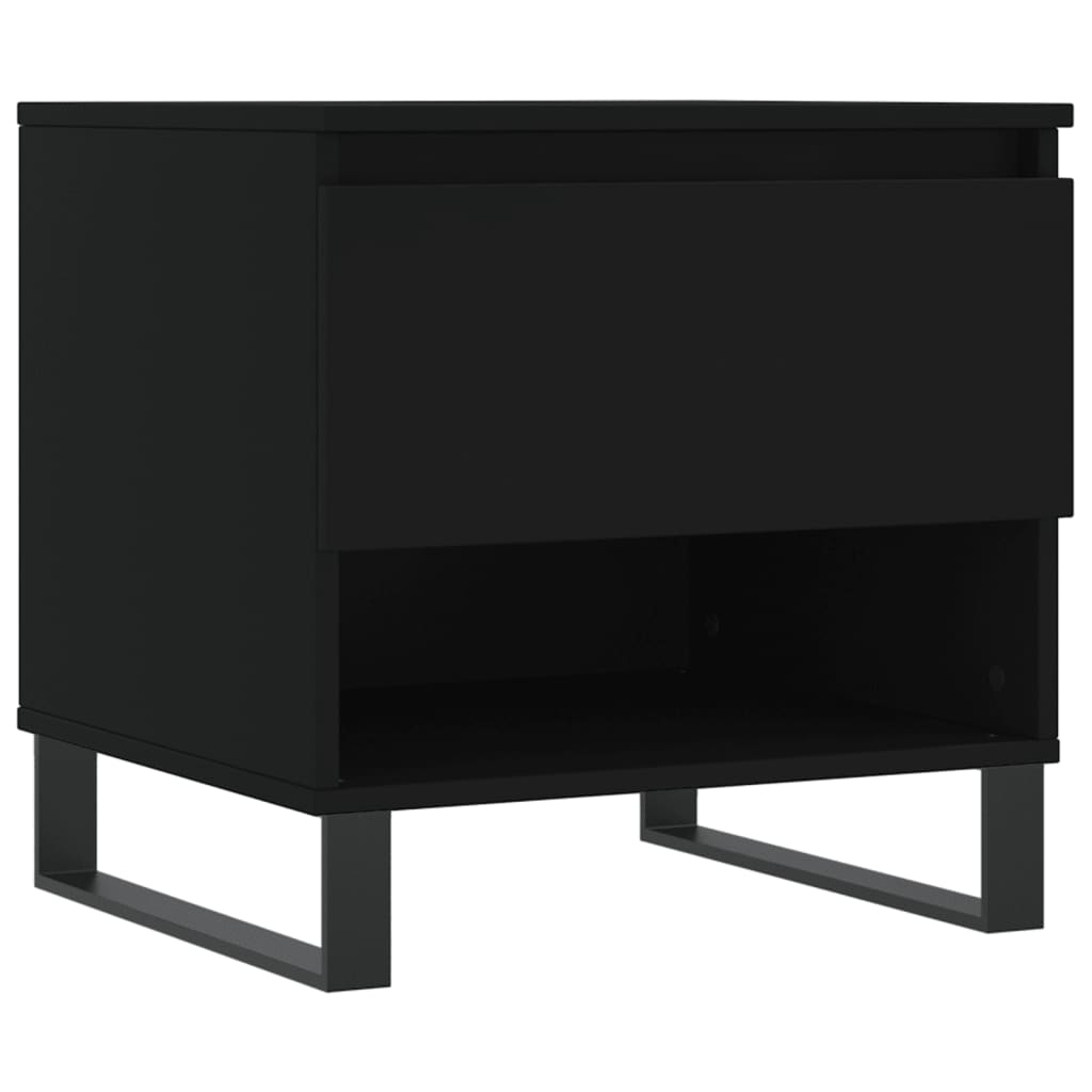 Salongbord Sofabord Svart 2 stk 50x46x50 cm
