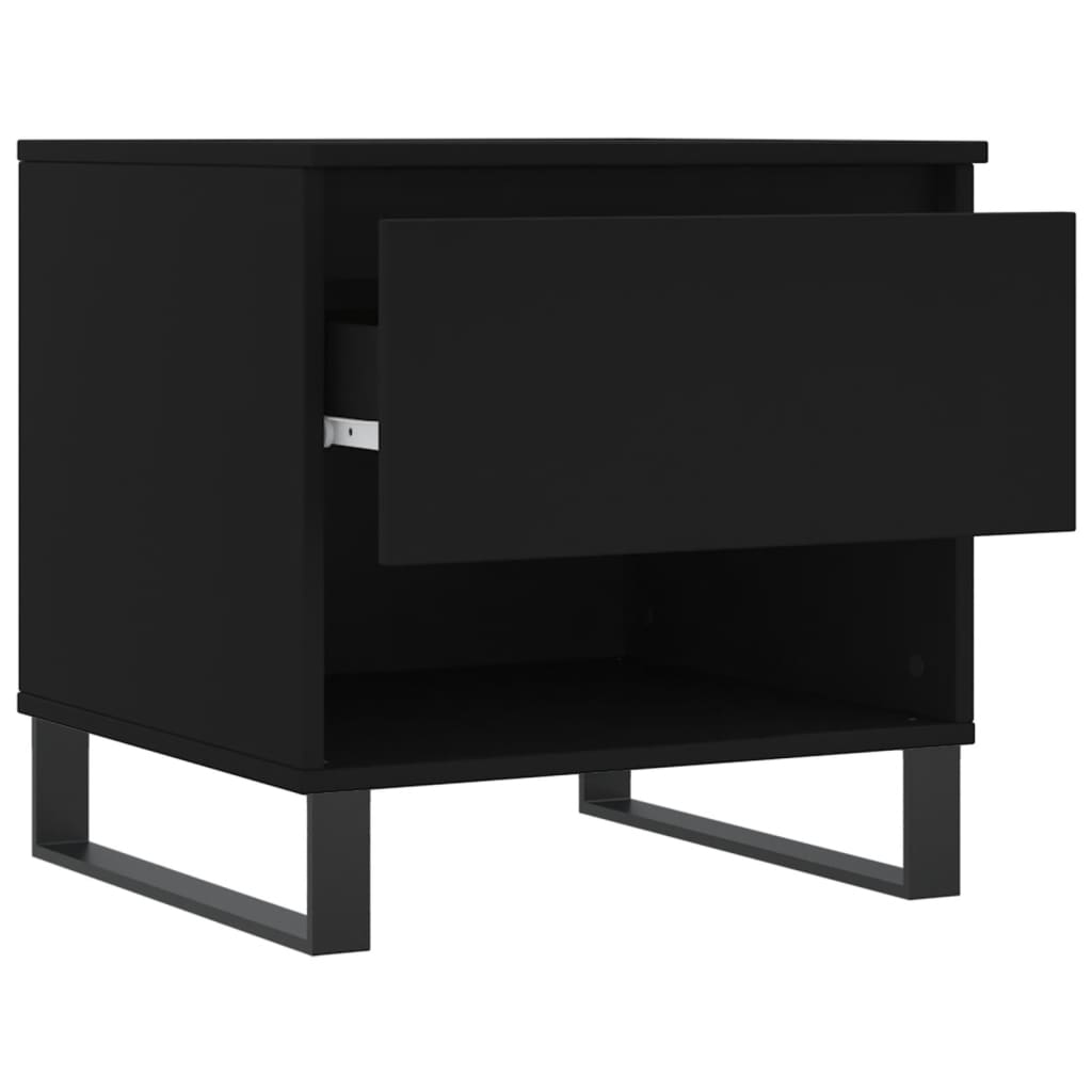 Salongbord Sofabord Svart 2 stk 50x46x50 cm