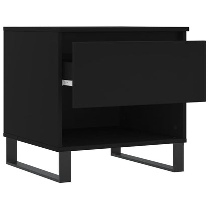 Salongbord Sofabord Svart 2 stk 50x46x50 cm