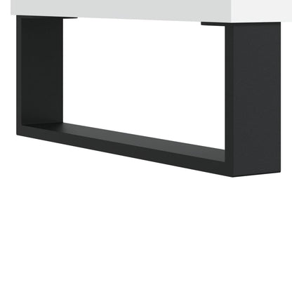 Sidebord Høyglans Hvit 2 stk Høyglans Hvit 50x46x50 cm
