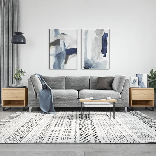 Salongbord Sofabord Sonoma Eik 2 stk 50x46x50 cm