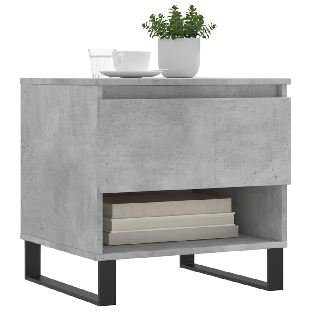 Salongbord Sofabord Betonggrå 2 stk 50x46x50 cm