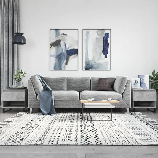 Salongbord Sofabord Betonggrå 2 stk 50x46x50 cm