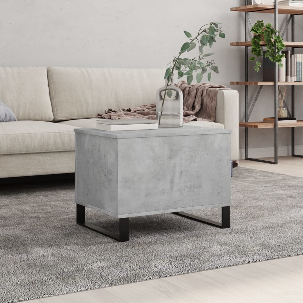 Salongbord Sofabord Betonggrå 60x44,5x45 cm