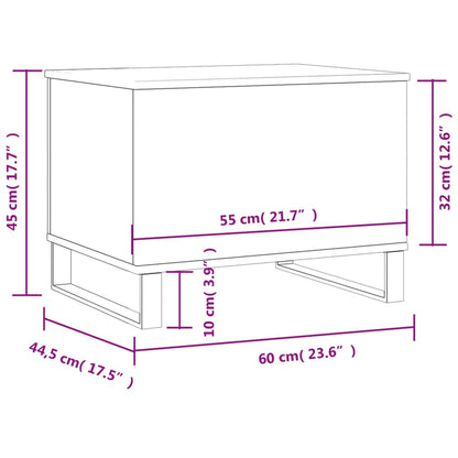 Salongbord Sofabord Sonoma Grå 60x44,5x45 cm
